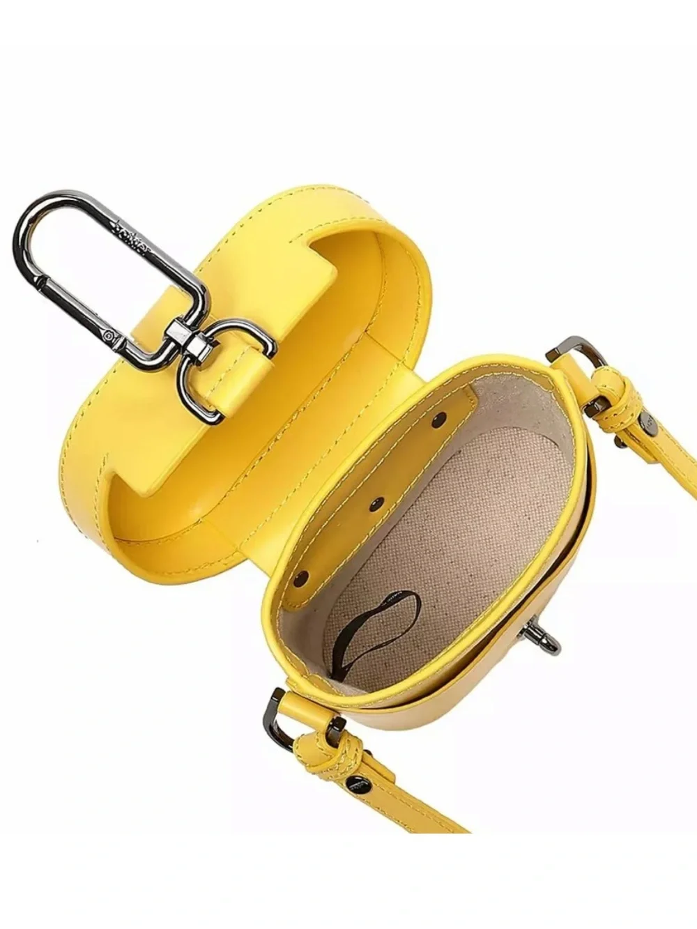 Botkier Brooklyn Leather Crossbody Handbag, Yellow